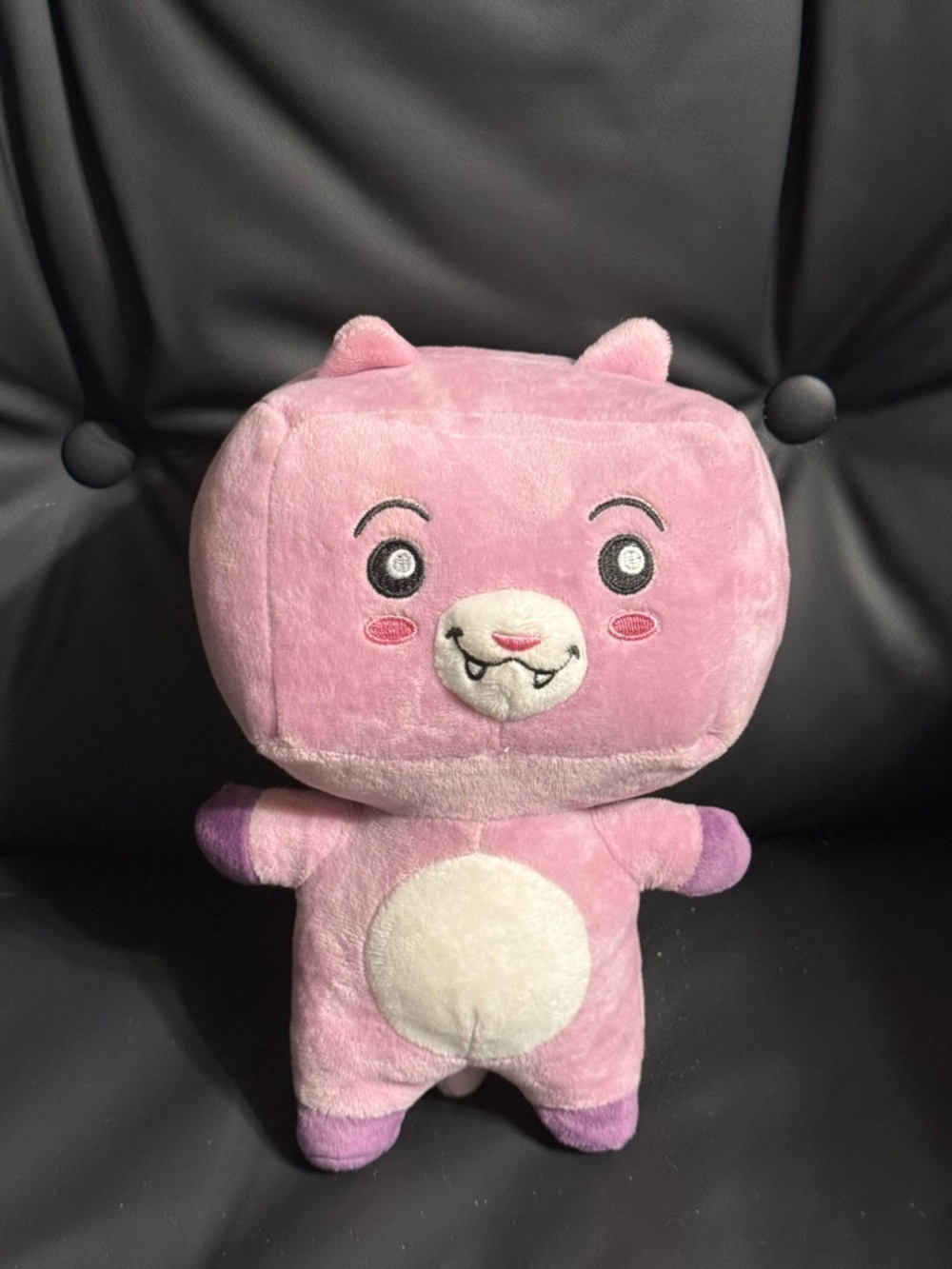 LankyBox Bonkers Plush Pink Cube Character Cute YouTube Toy